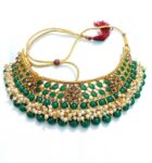 Red Stone Necklace, Features Red Stones for Striking Ne...