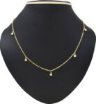 Beautiful Gold Stone necklace choker|Gift For wife girl...