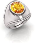 Certified Natural Clear Quartz Gemstone Adjustable Ring...