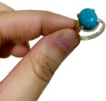 9.25 Ratti 8.72 Carat Neelam Ring Blue Sapphire Adjusta...