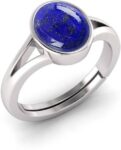 Natural 12.25 Ratti Zircon Gemstone Adjustable Ring Wit...