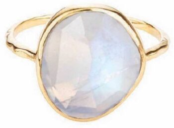 White zircon stone ring Natural stone 6.00 carat white ...