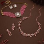 Copper Gold-plated Red Jewel Set