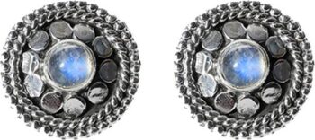 925 Sterling silver GREEN ONYX STONE STUD TOPS for Girl...
