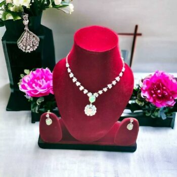 Alloy Sterling Silver Multicolor Jewel Set