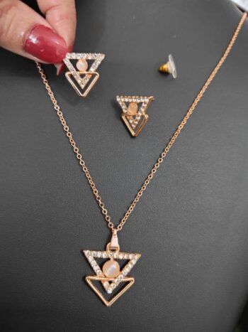 Metal Gold-plated Multicolor Jewel Set