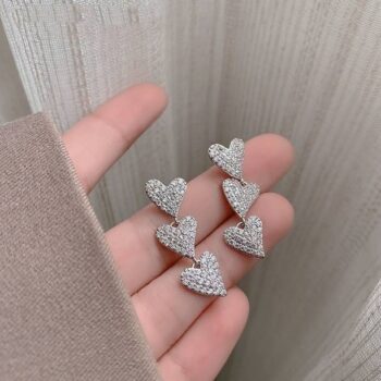 925 Sterling Shakti Square Shape Earrings Swarovski Zir...