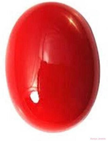 5.25 Ratti Coral Gemstone Gold-plated Coral Stone Penda...