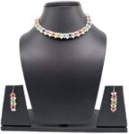 Alloy Silver Silver, Purple, Brown Jewel Set