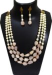 Brass, Alloy Rhodium Red Jewel Set