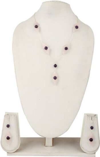 Alloy Gold-plated White Jewel Set