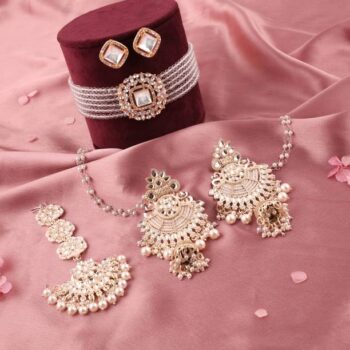 Alloy Gold-plated Blue Jewel Set