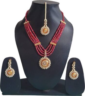 Stone Rhodium Multicolor Jewel Set
