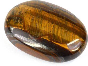CRYSTU Natural Crystal Tiger Eye Palm Stone For Relaxat...