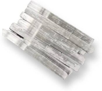 Fikup Selenite Crystal Rough Sticks Decorative Showpiec...