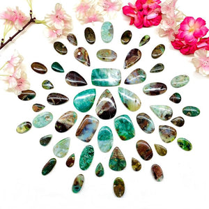 Blue-Green Chalcedony Cabochon (Emotional Calmness & Communication)