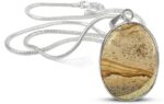 REIKI CRYSTAL PRODUCTS AAA Picture Jasper Pendant Natur...
