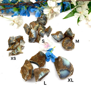 Blue-Green Chalcedony Rough ( Emotional Calm )