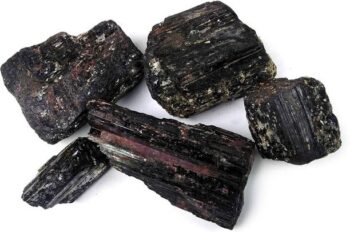 Raj Arts Black Tourmaline Rough 250 g Transmit All Nega...