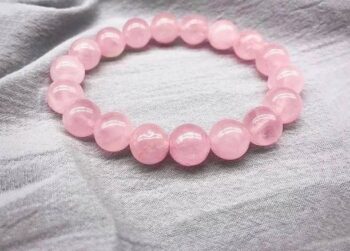 Vaikuntham Rose Quartz Crystal Bracelet