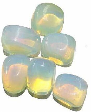 AIR9999 Opalite Crystal Set of 6 Tumble Set for Reiki H...