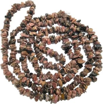 REIKI CRYSTAL PRODUCTS Rhodonite Mala Natural Chips Bea...